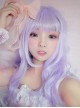 Lovly Fluffy And Large Wave Gray-purple Long Curly Hair Lolita Wig