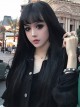 Long Straight Hair Natural Black Lolita Wig