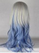 Blue And Gray Mixed Color Harajuku Style Anime Lolita And Cosplay Wig