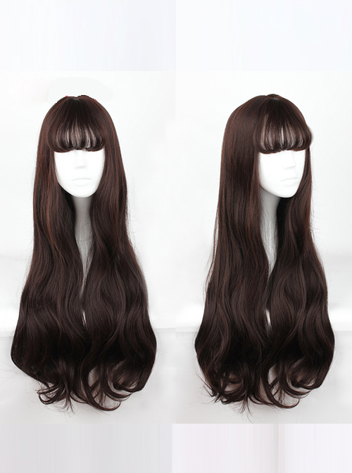 Harajuku Style Big Waves Long Hair Lolita Aoki Flax Grey Wig