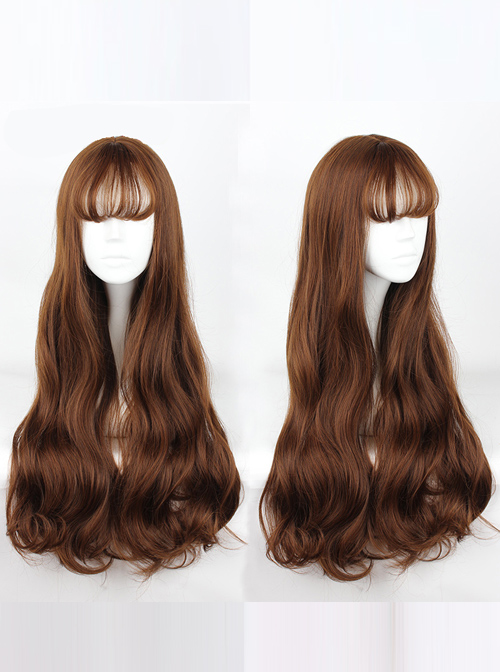 Harajuku Style Big Waves Long Hair Lolita Aoki Flax Grey Wig