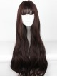 Harajuku Style Big Waves Long Hair Lolita Chocolate Color Wig