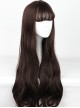 Harajuku Style Big Waves Long Hair Lolita Chocolate Color Wig