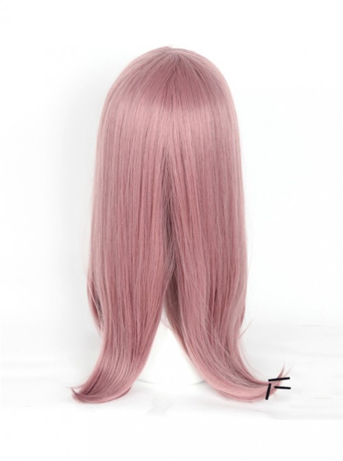 Harajuku Style Inner Buckle Smoke Pink Long Hair Cosplay Lolita Wig