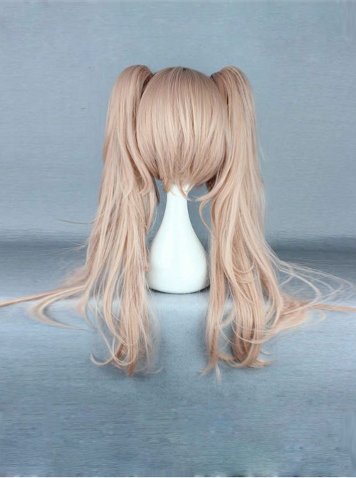 Dual Horsetail Light Brown Cosplay Lolita Wig