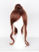 Sailor Moon Ponytail Brown Long Curly Cosplay Wig