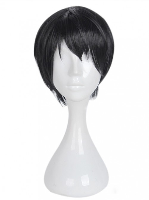 Short Black Hair Handsome Cosplay Lolita Wig