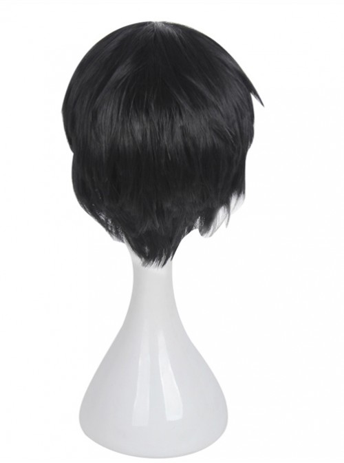 Short Black Hair Handsome Cosplay Lolita Wig