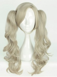 Long Gray Curly Dual Horsetail Cosplay Lolita Wig