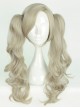 Long Gray Curly Dual Horsetail Cosplay Lolita Wig