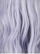 Slanted-bangs Purple Long Curly Hair Cosplay Wig