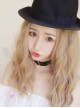 Centre Parting Long Curly Hair Lolita Flax White Gold Wig