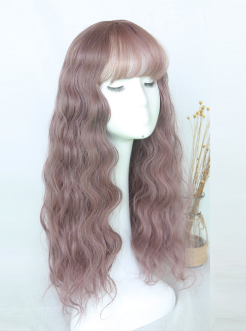 Cute Air-bangs Long Corn Perm Lolita Wig