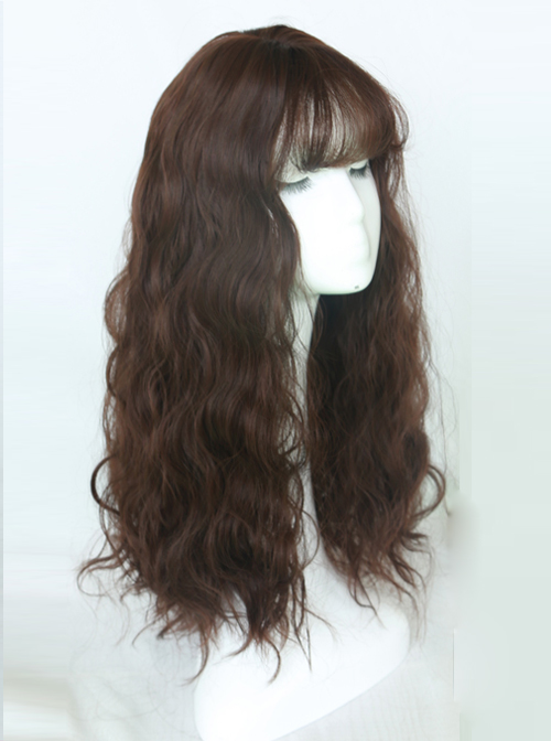 Cute Air-bangs Long Corn Perm Lolita Wig