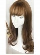 Air-bangs Large Wavy Long Curly Hair Lolita Wig