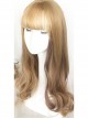 Air-bangs Large Wavy Long Curly Hair Lolita Wig