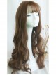Large Wavy Air-bangs Long Curly Hair Lolita Wig
