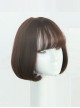 Air-bangs Internal Buckle Pear Flower Head Curly Hair Lolita Wig