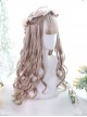 Milk Tea Color Long Curly Hair Classic Lolita Wig