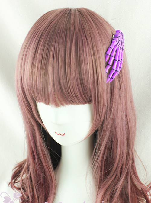Taro Purple Gradual Change Long Curly Hair Lolita Wig