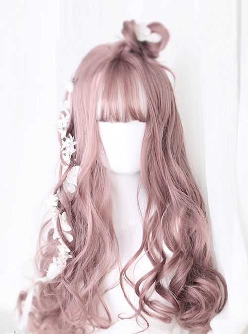 Doris Series Air-bangs Long Curly Hair Lolita Wig