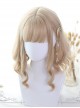 Light Gold Short Rome Curly Lolita Wig