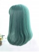 Dark Green Inner Buckle Long Hair Lolita Wig