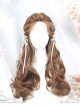 Centre Parting Honey Pudding Long Curly Hair Lolita Wig