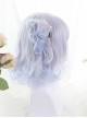 Gray-blue Short Rome Curly Hair Lolita Wig