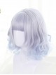 Gray-blue Short Rome Curly Hair Lolita Wig