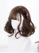 Air-bangs Cute Short Pear Flower Roll Brown Lolita Wig