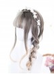 Linen Gray Gradual Change Long Curly Lolita Wig