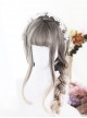 Linen Gray Gradual Change Long Curly Lolita Wig