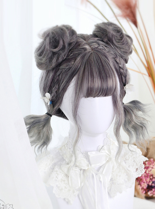 Harajuku Style Gradual Change Water Wave Curly Lolita Short Wig