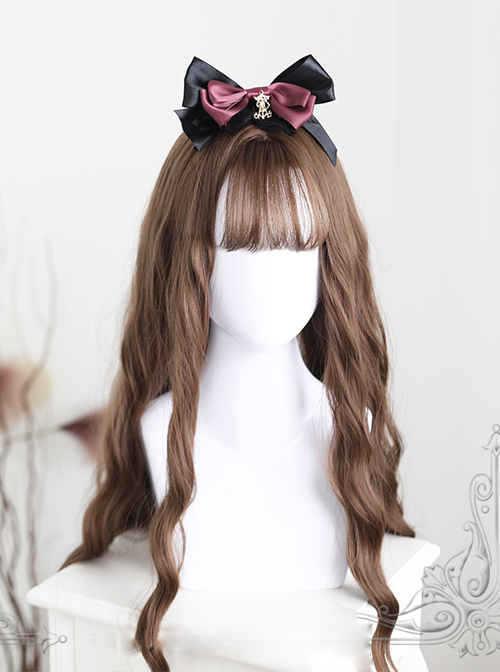 Light Brown Water Wave Curly Lolita Long Wig