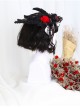 Air-bangs Egg Roll Head Natural Black Lolita Wig