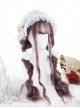 Pink Water Wave Long Curly Lolita Wig