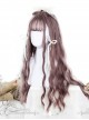 Pink Water Wave Long Curly Lolita Wig