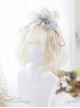 Air-bangs Milk White Short Curly Lolita Wig