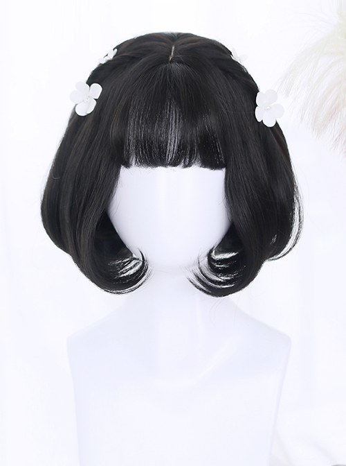 Inner Buckle Short Curly Hair Lolita Wig