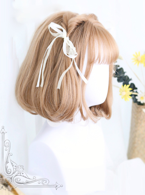 Inner Buckle Short Curly Hair Lolita Wig