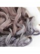 Rome Curly Inner Buckle Grey Pink Gradient Navy Blue Lolita Wig