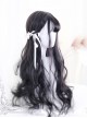 Air-bangs Natural Black Big Wavy Hair Lolita Wig