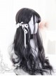 Air-bangs Natural Black Big Wavy Hair Lolita Wig
