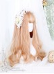 Gentle Coral Tea Big Wavy Hair Lolita Wig