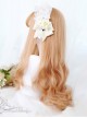 Gentle Coral Tea Big Wavy Hair Lolita Wig