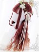 Water Wave Curly Rust Red Gradual Change Lolita Wig