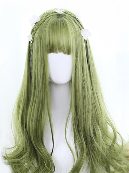 Green Big Wavy Long Hair Lolita Wig