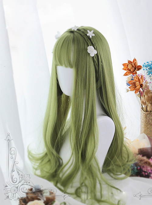 Green Big Wavy Long Hair Lolita Wig