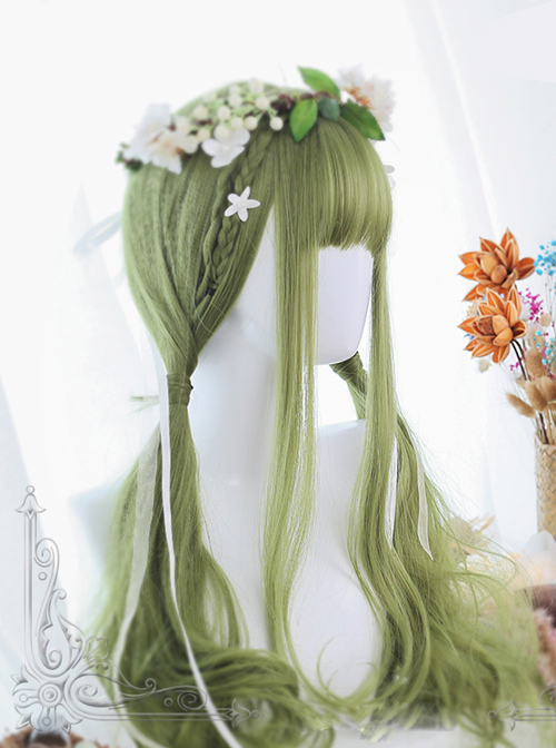 Green Big Wavy Long Hair Lolita Wig